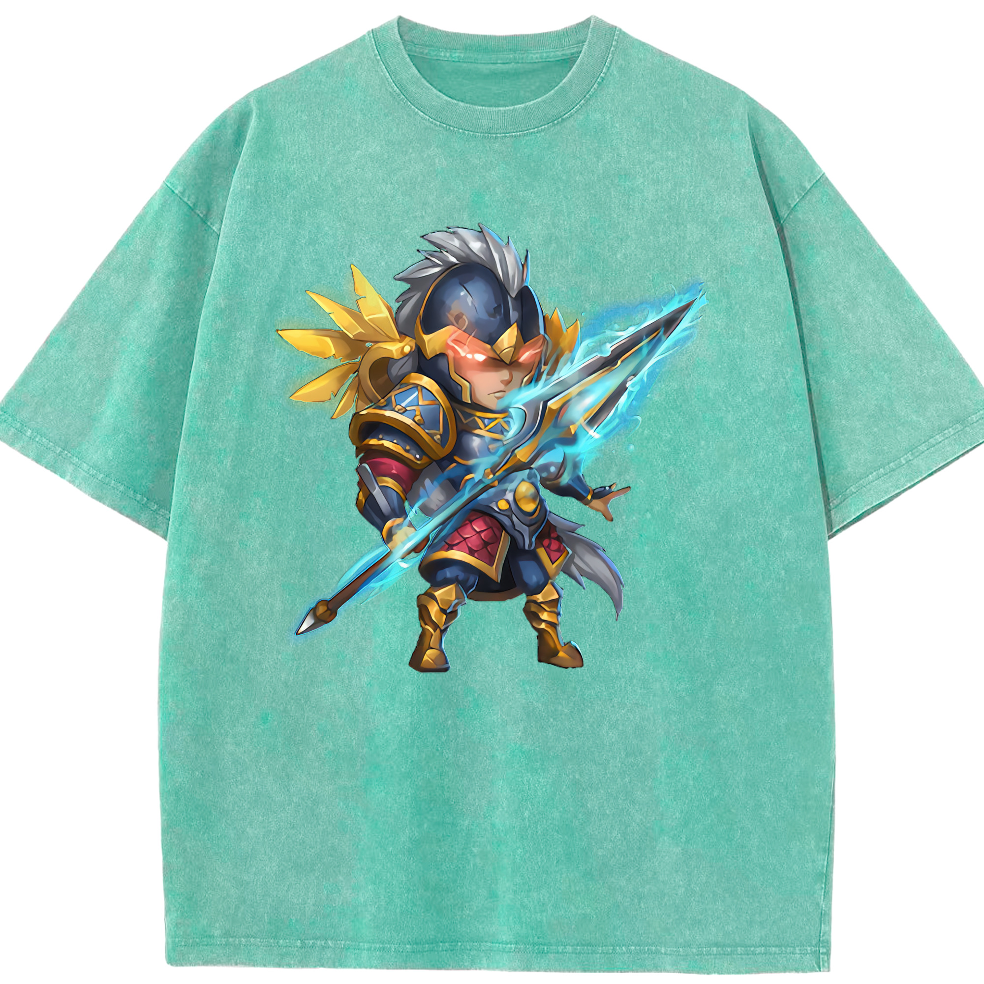リーグ・オブ・レジェンド League of Legends LOL 綿100% ヴィンテージ風 半袖Tシャツ（フロントプリント）